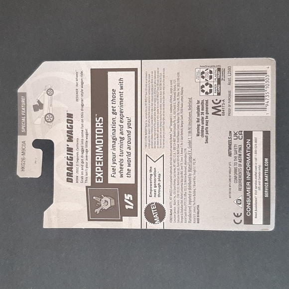 Hot Wheels Draggin' Wagon Red 2023 Experimotors Collection - Picture 14 of 14